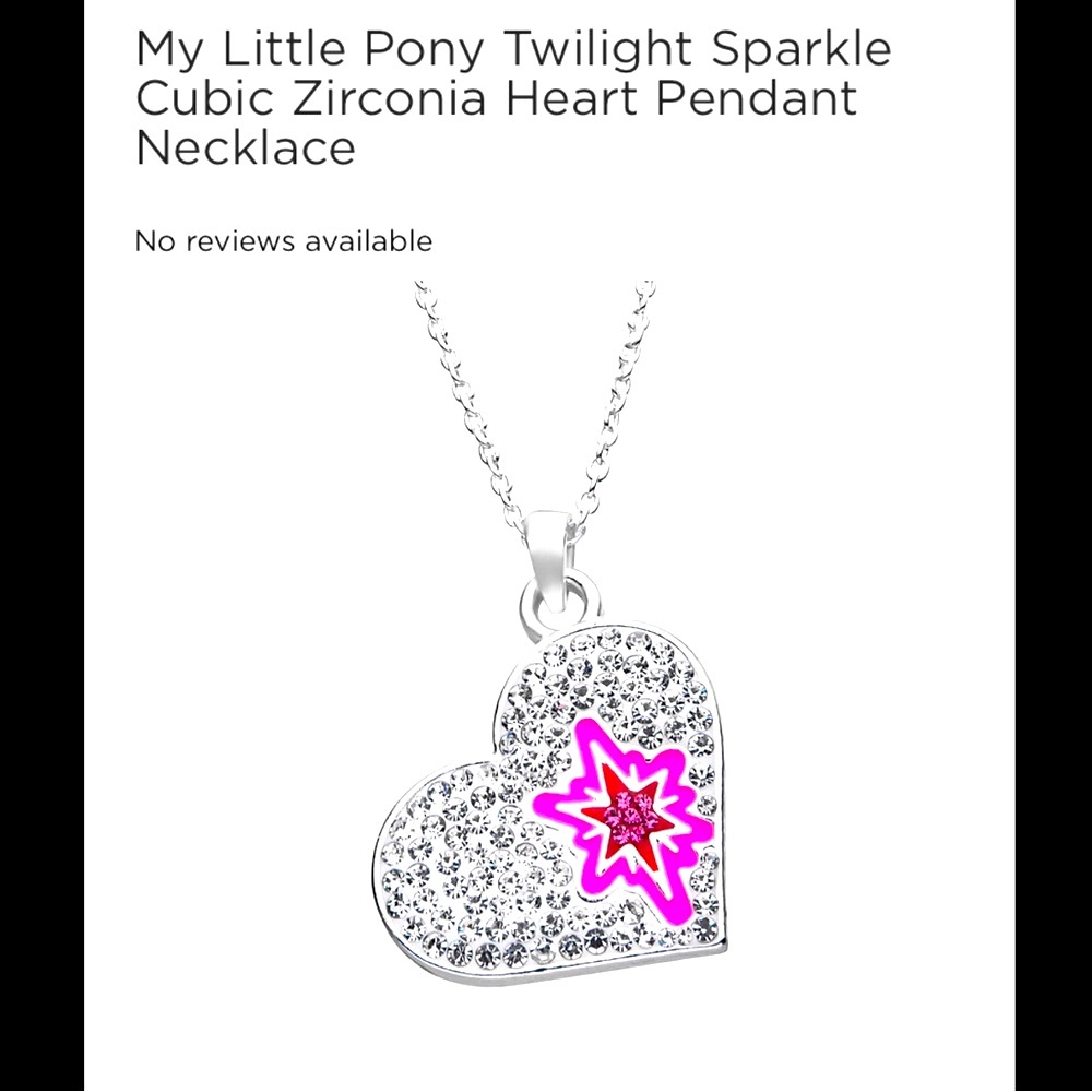 My Little Pony Twilight Sparkle Heart Pendant Necklace